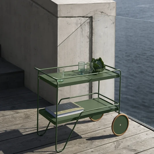 Houe Click Serving cart Mono Olive green