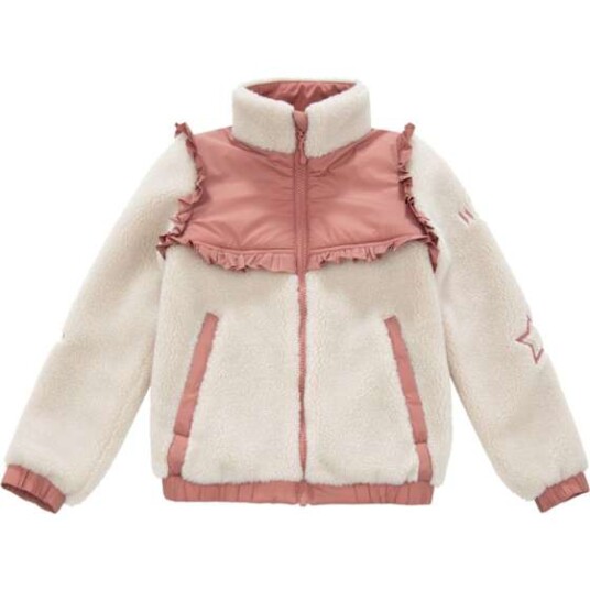 WoolLand Stryn Fleece Jacket Jente Burned Rose 110 116