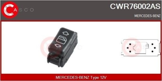 Bryter vindusheis CASCO CWR76002AS