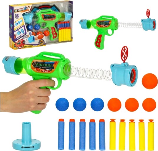 Nerf 2-i-1 patronkulepistol