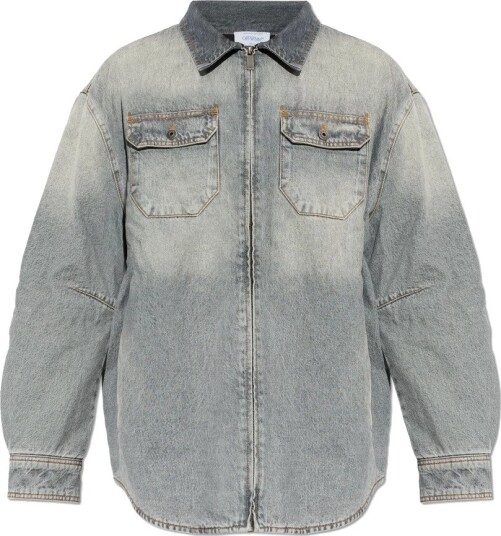 Off White Herre Jakker Grå M,
