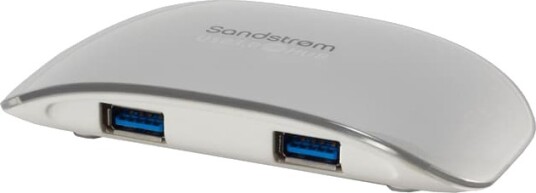 Sandstrøm USB-hub m. 4 x USB 3.0-porter S4HUB312E