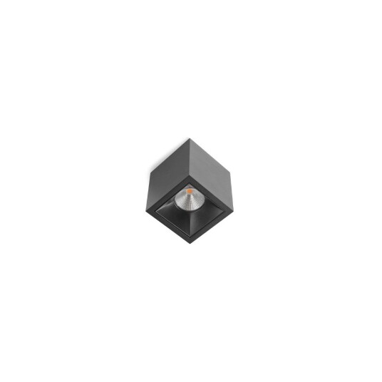 Antidark Square Taklampe 2700K Black
