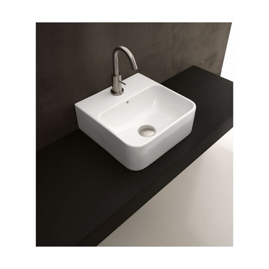 Lavabo Axa 1020 Vegghengt Servant 350x355x130 mm, Hvit Lavabo Axa 1020 Vegghengt Servant 350x355x130 mm, Hvit