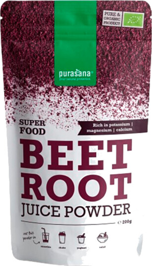 Purasana rødbetejuice pulver 200 g Purasana rødbetejuice pulver 200 g