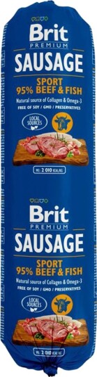 Brit Premium våtfôr Sausage & Storfe fisk 12 x 800 g