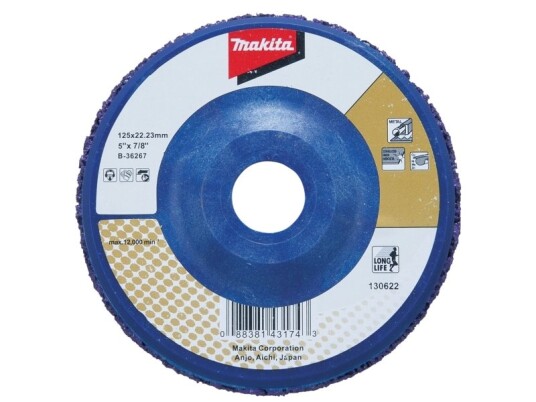 Makita Rengjøringsskive B 36267 Metall Blå 125mm Makita Rengjøringsskive B 36267 Metall Blå 125mm