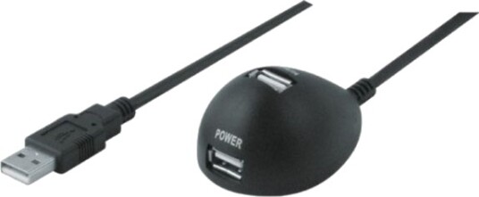 Tecline 17000161 1,5 M Usb A 2 X Usb A Usb 2.0 Sort