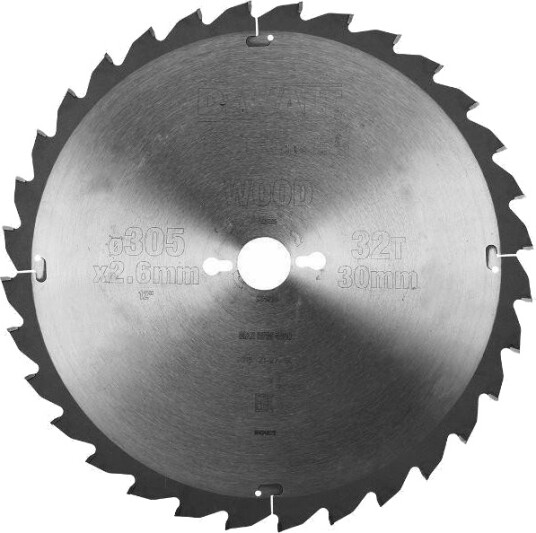 DeWalt DT4210-QZ Sirkelsagblad For Tre - 305x30mm, 32T
