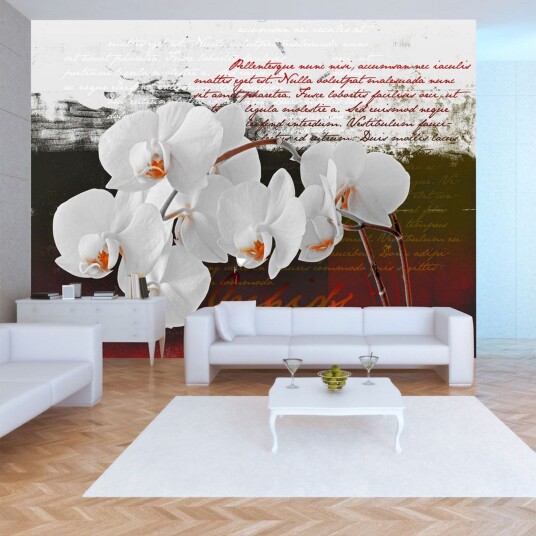 Fototapet Diary And Orchid 300x210 - Artgeist sp. z o. o.