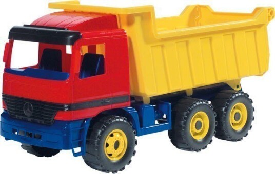 Lena Giga Trucks Tractor With Shovel & Trailer Traktor 3 År Sort Grønn Grå Gult