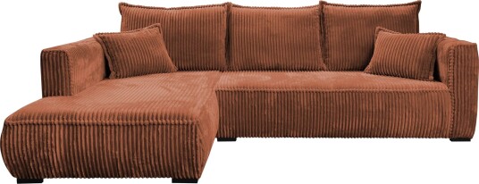 Puente 4 seters sofa med divan rustbrun Puente 4 seters sofa med divan rustbrun