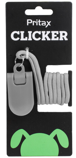 Pritax Klikker for Hundetrening 6x3cm Grå - Effektivt Verktøy for Lydighet
