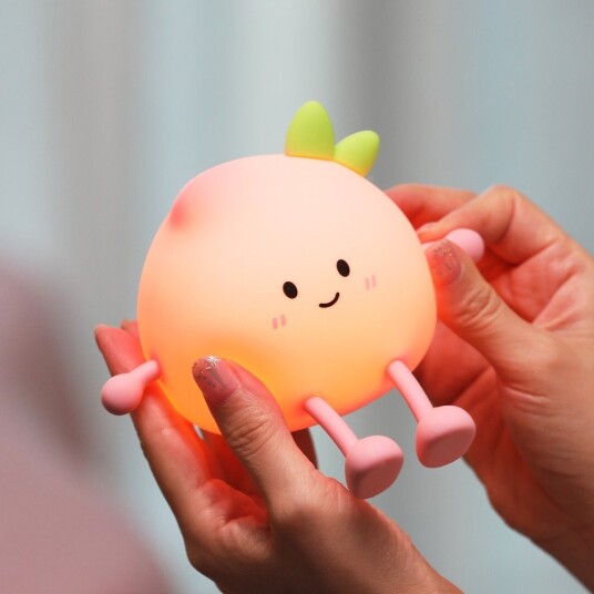 MOCHI fersken nattlampe Silikon touch dimbar IP20 innendørs Dimbar : Dimbar Kulør : Varm