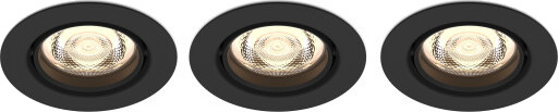 Philips Impala Ceiling spotlys 6W 3-pakning (sort) Philips Impala Ceiling spotlys 6W 3-pakning (sort)