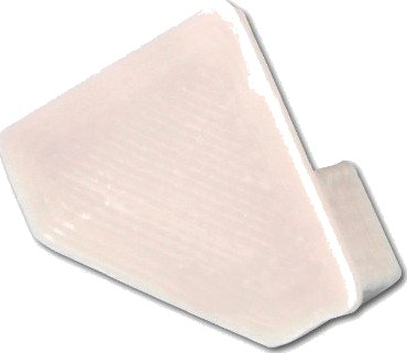Ender til PVC hjørneprofil 15x15 2 stk hvit