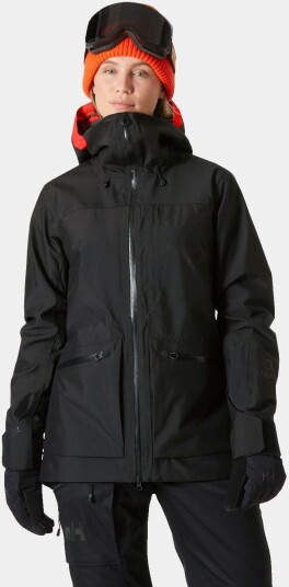 Helly Hansen Dame Powderqueen 3.0 Slitesterk Skijakke Svart L Helly Hansen Dame Powderqueen 3.0 Slitesterk Skijakke Svart L