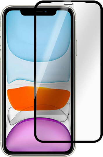eSTUFF Titan Shield Heldeksel Skjermbeskytter for iPhone 11/XR - 9H Glass Sort