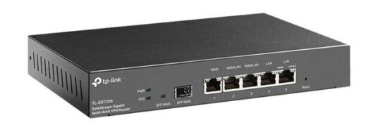 TP-Link ER7206 Gigabit VPN Router med Multi-WAN, Sort TP-Link ER7206 Gigabit VPN Router med Multi-WAN, Sort