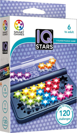 SmartGames IQ Stars Logikkspill for Barn - 120 Utfordringer, 6+ År