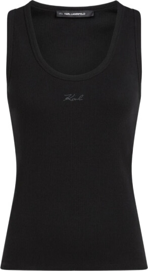 Karl Lagerfeld Dame Topper Svart M, Karl Lagerfeld Dame Topper Svart M,