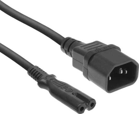 ACT Strømkabel C14 - C7 Svart 0.2 m