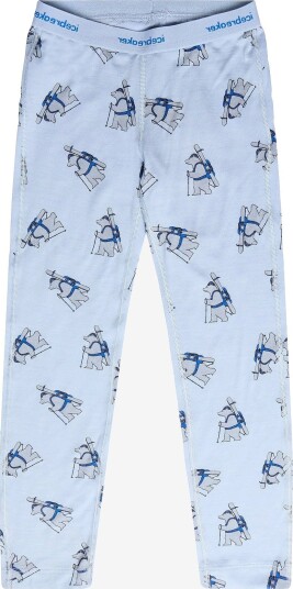 Icebreaker Kids M 200 Oasis Leggings Bear Tour Aop ZINC BLUE/AOP 6