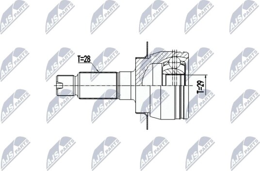Nty Drivknute drivaksel NTY NPZ SU 036