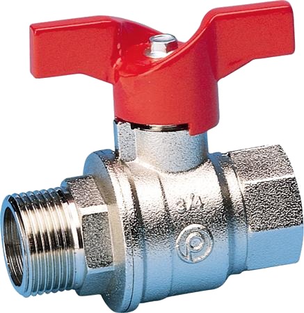 Pettinaroli Kuglehane 1/2" Muffe/Nippel Med T-Greb