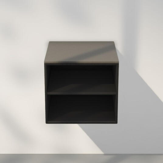 INR Iconic Nordic Rooms Air Wood Servantskap med Åpen Oppbevaring Black oak / 40cm