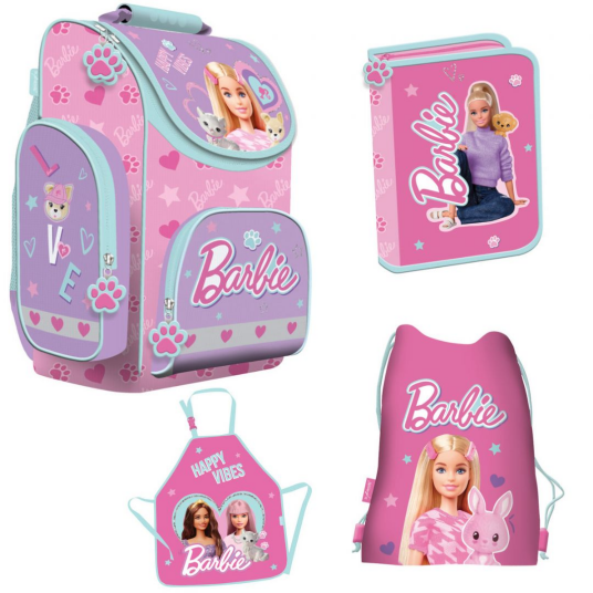 Barbie Skoleveske med 5 deler Barbie Skoleveske med 5 deler
