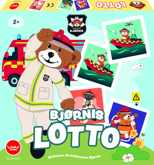 Brannbamsen Bjørnis Lotto - Barnespill for Barn fra 2 År