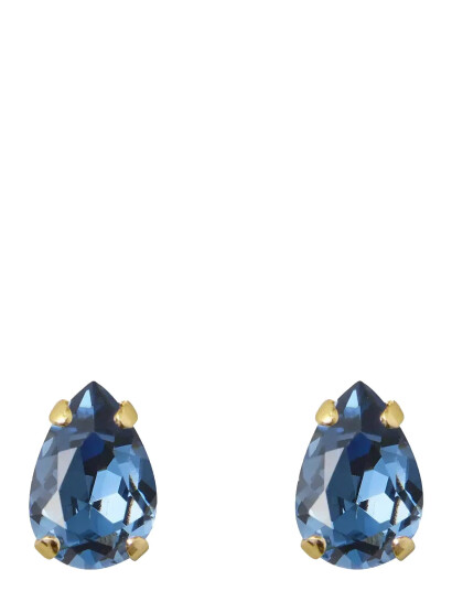 CAROLINE SVEDBOM Petite Drop Stud Earrings Gold Blå One Size