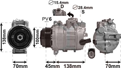AC-kompressor VAN WEZEL 5800K384