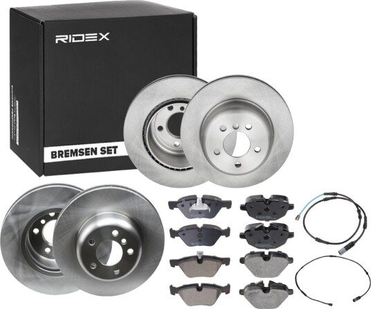 Bremseskiver og -klosser RIDEX 3405B1717