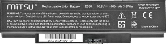 Mitsu E550 Batteri for Lenovo ThinkPad 4400 mAh