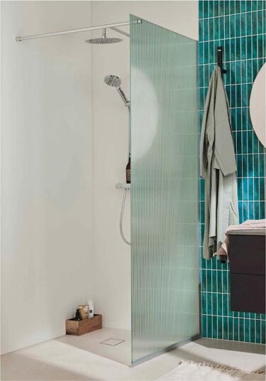 Dusjvegg Noro Frost 90 Riflet Glass