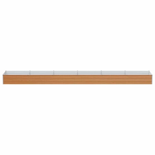 vidaXL Høybed Lys Brun 582 x 100 x 36 cm Galvanisert Stål vidaXL Høybed Lys Brun 582 x 100 x 36 cm Galvanisert Stål