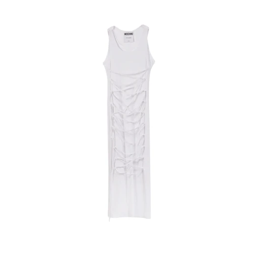 Moschino Dame Kjoler Hvit XS, Moschino Dame Kjoler Hvit XS,