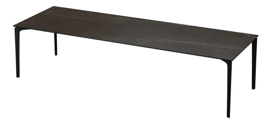 Fast Allsize Spisebord 301x101 cm GRES Metallic Grey / Gres Smoky