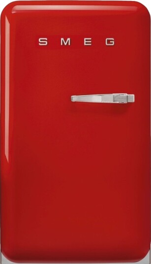 Smeg 50"s style kjøleskap med fryser FAB10LRD6 rød Smeg 50"s style kjøleskap med fryser FAB10LRD6 rød
