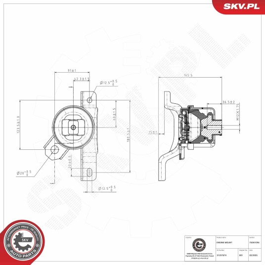 ESEN SKV 75SKV294 Motorfeste