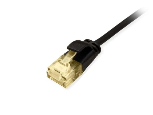 Equip Patchkabel Cat6a U/utp 2xrj45 3.00m Schw. Slim Lszh Polybeutel
