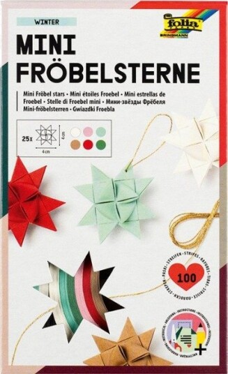 Folia Papirstjerne Hobbysett Vinter Lag 25 Stjerner