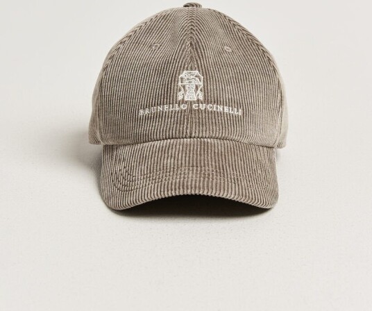 Brunello Cucinelli Corduroy Baseball Cap Taupe Brunello Cucinelli Corduroy Baseball Cap Taupe