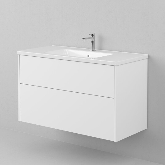 INR Iconic Nordic Rooms Grand Solid Servantskap 2 Skuffer H570xd450mm Premium White / 100cm