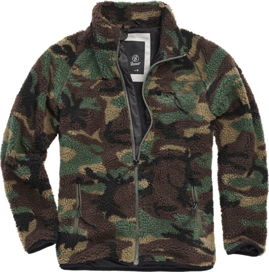 Brandit Teddyfleece Jakke Brun Grønn