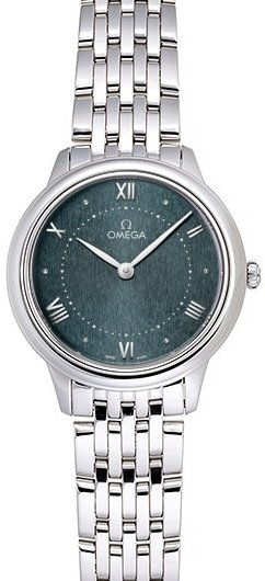 Omega Dameklokke 434.10.30.60.10.001 De Ville Prestige Grønn/Stål