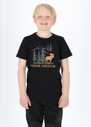 Swedemount Forest Tee JR Black Elk 120 T-shirts