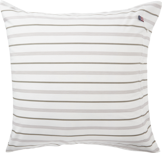 Lexington Striped Cotton Poplin putevar 65x65 cm White Lexington Striped Cotton Poplin putevar 65x65 cm White